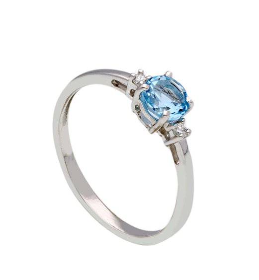 Anello Babila Milano Donna in Oro bianco Topazio 0.62 Ct 292364TB - 292364TB